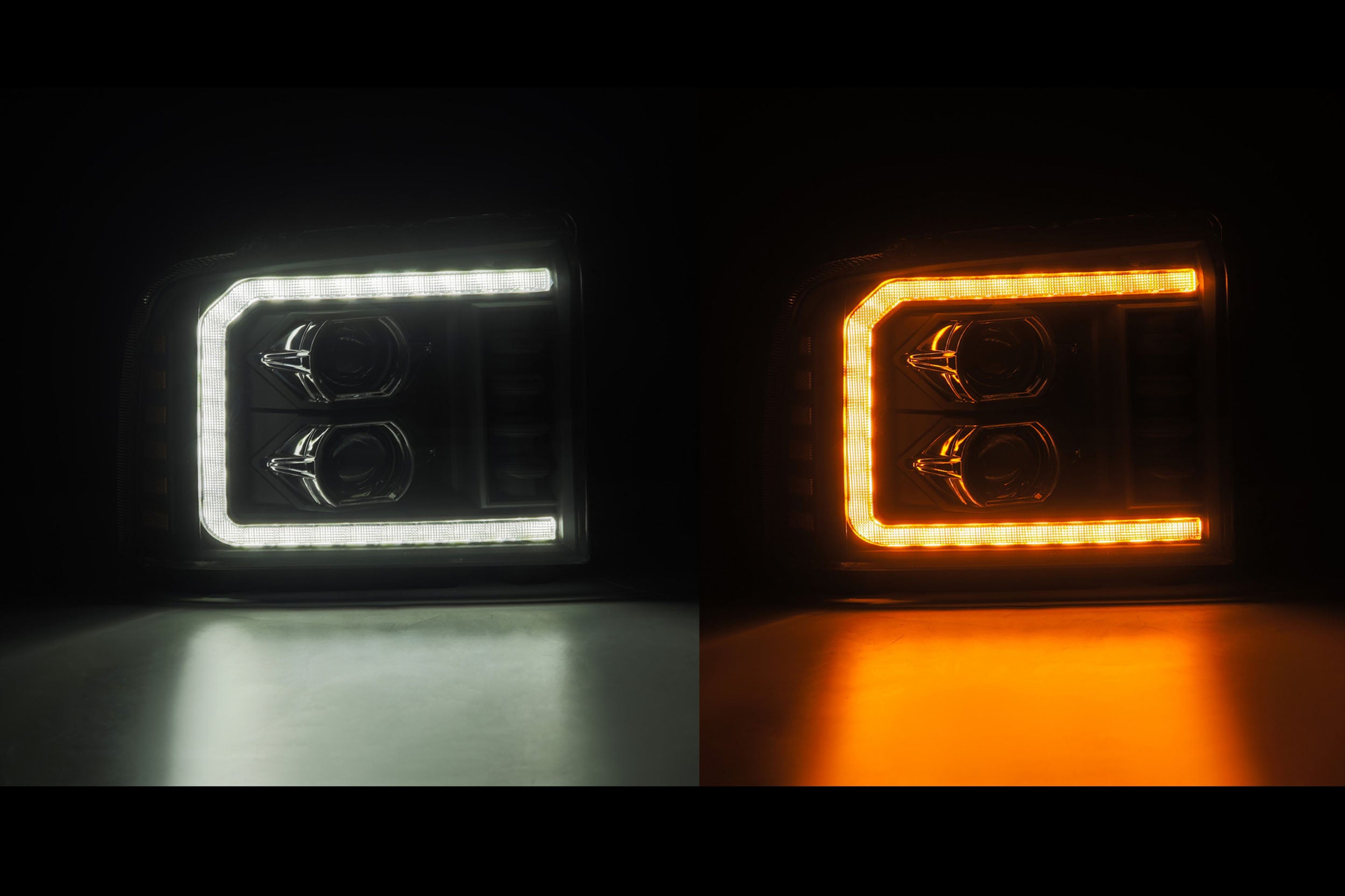 AlphaRex (LUXX-Series) 2005-2007 Ford Super Duty LED Projector Headlights - Black - product image 3