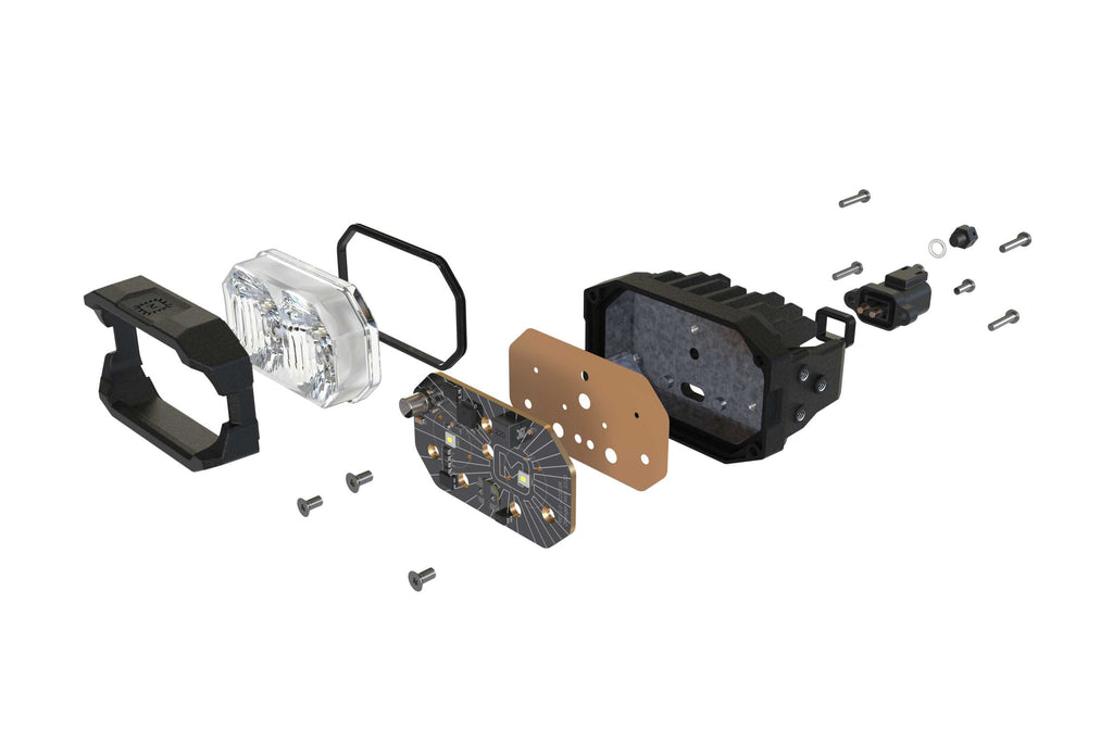 Morimoto 2Banger Ditch Light Kit: 05-15 Tacoma (HXB White Combo Beam) - product image 3