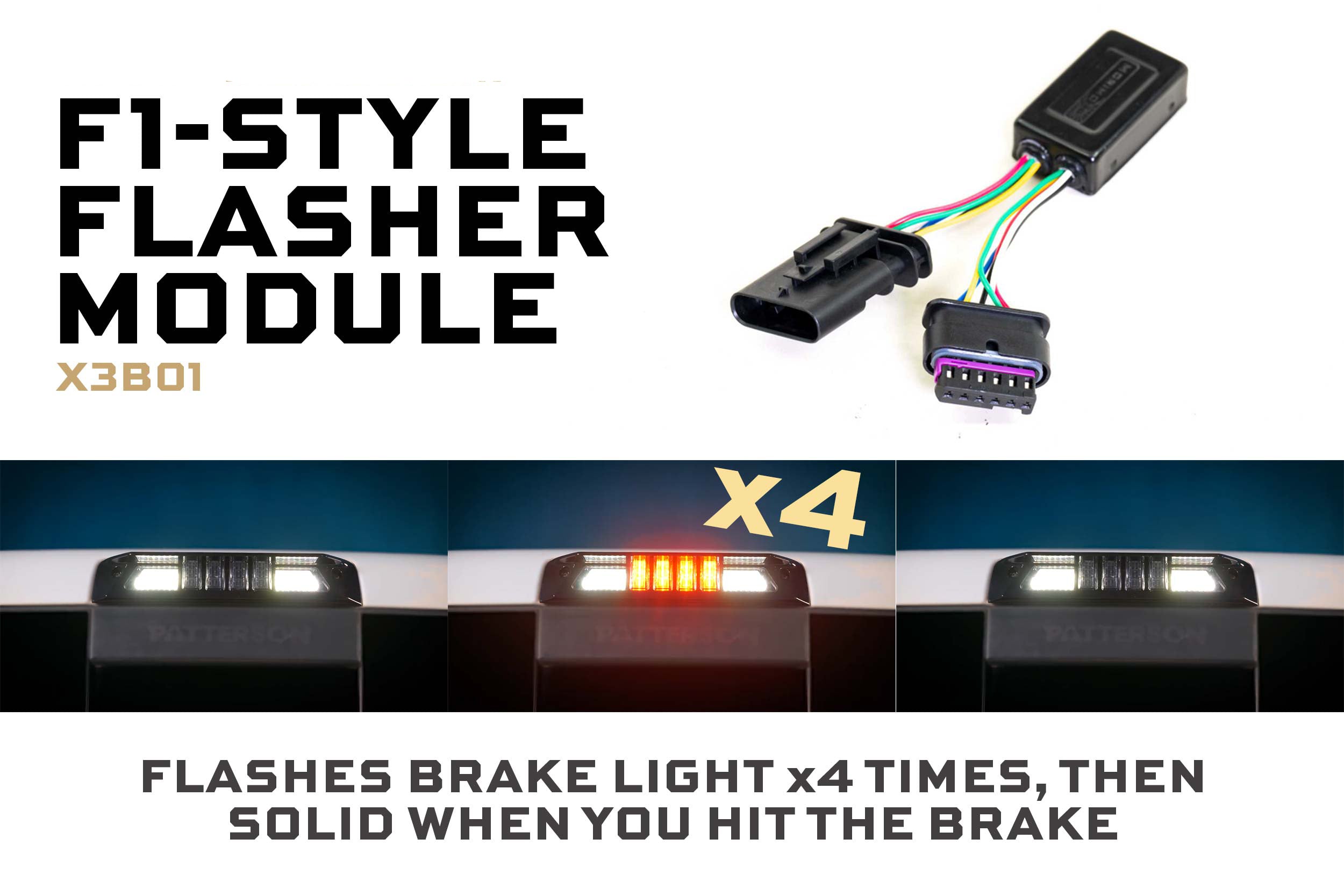 X3B LED Third Brake Light: F1 Rapid-Flash Module - product image 4