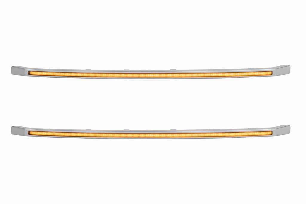 XBG LED DRL Grille Inserts: Ford Super Duty Platinum (20-22 / Amber DRL / Set) - product image 3