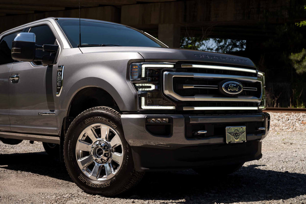 XBG LED DRL Grille Inserts: Ford Super Duty Platinum (20-22 / White DRL / Set) - product image 10