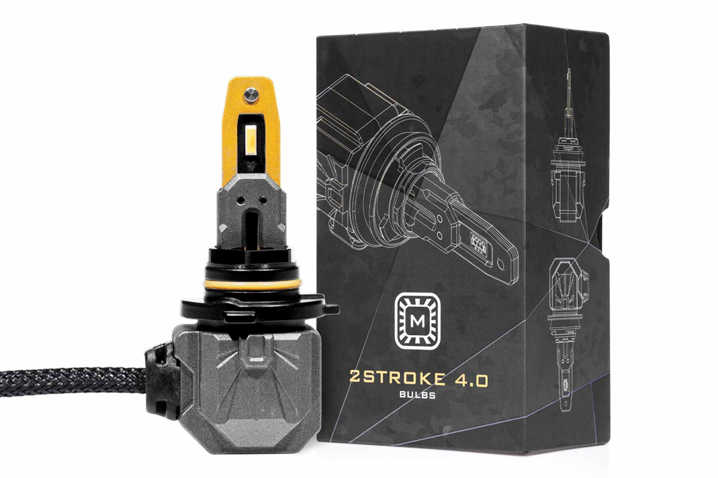 9005/H10: 2Stroke 4.0 LED Bulb (Yellow) (Each) - product image 1