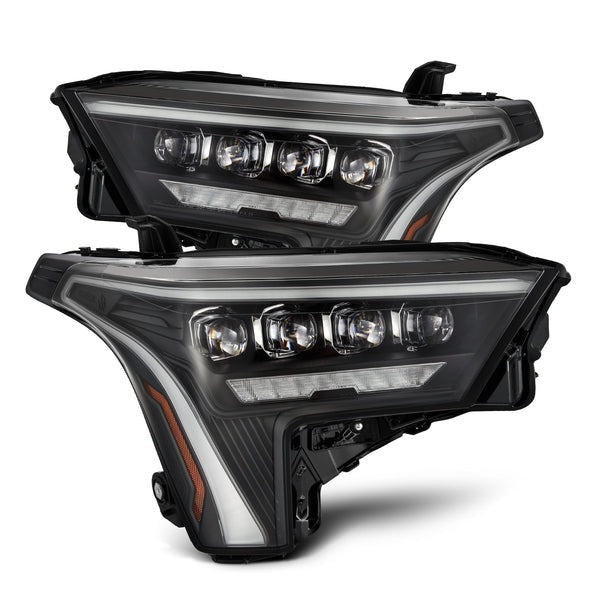 AlphaRex (NOVA-Series) (22+) Toyota Tundra Projector Headlights - Black w/ Amber DRL - product image 1