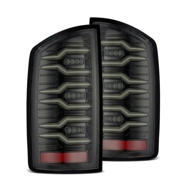 AlphaRex (Luxx-Series) (02-06) Dodge Ram LED Tail Lights - Alpha-Black - product image 1