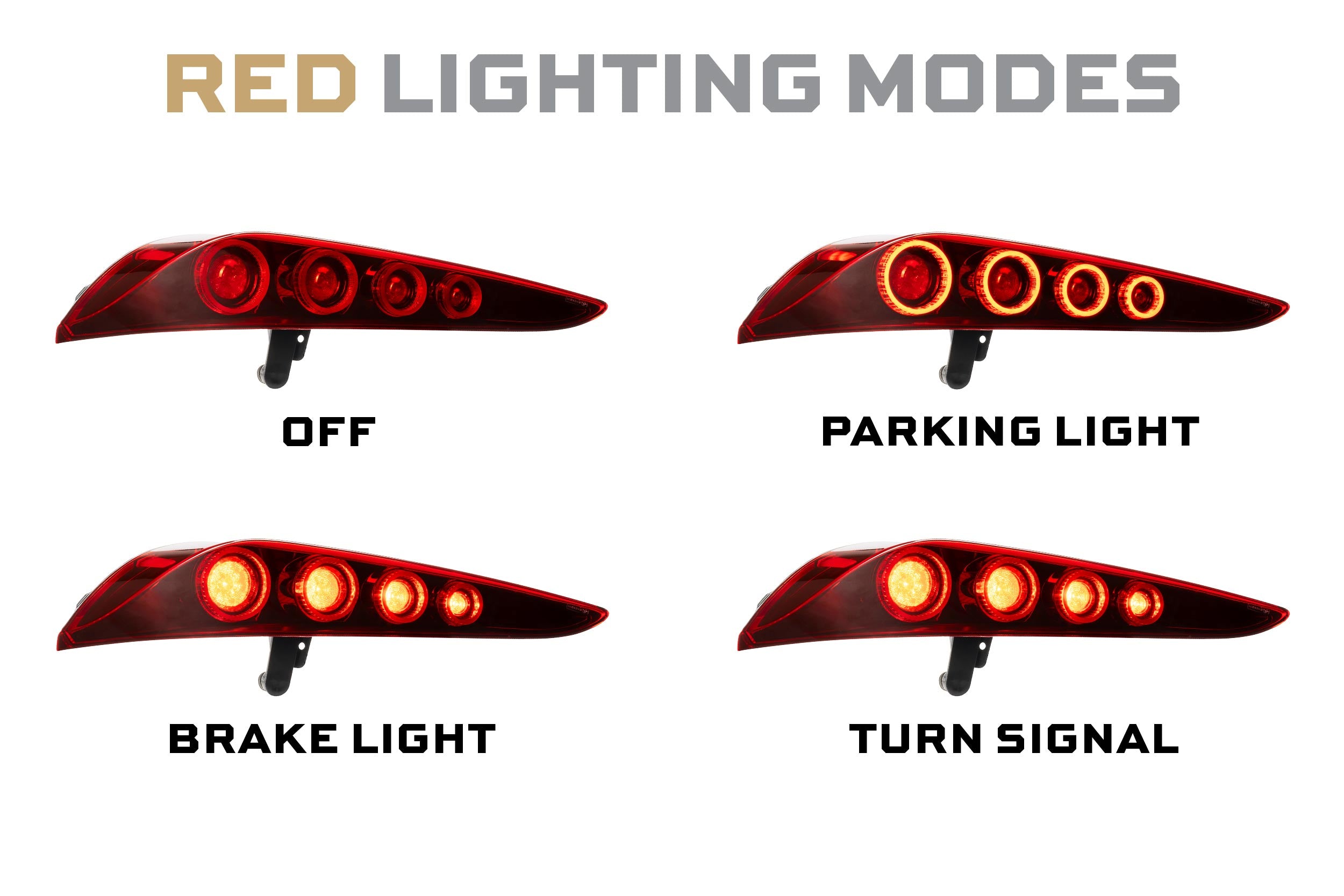 XB LED Tail Lights: Toyota Supra (20+ / Red Lens / Set) - product image 2