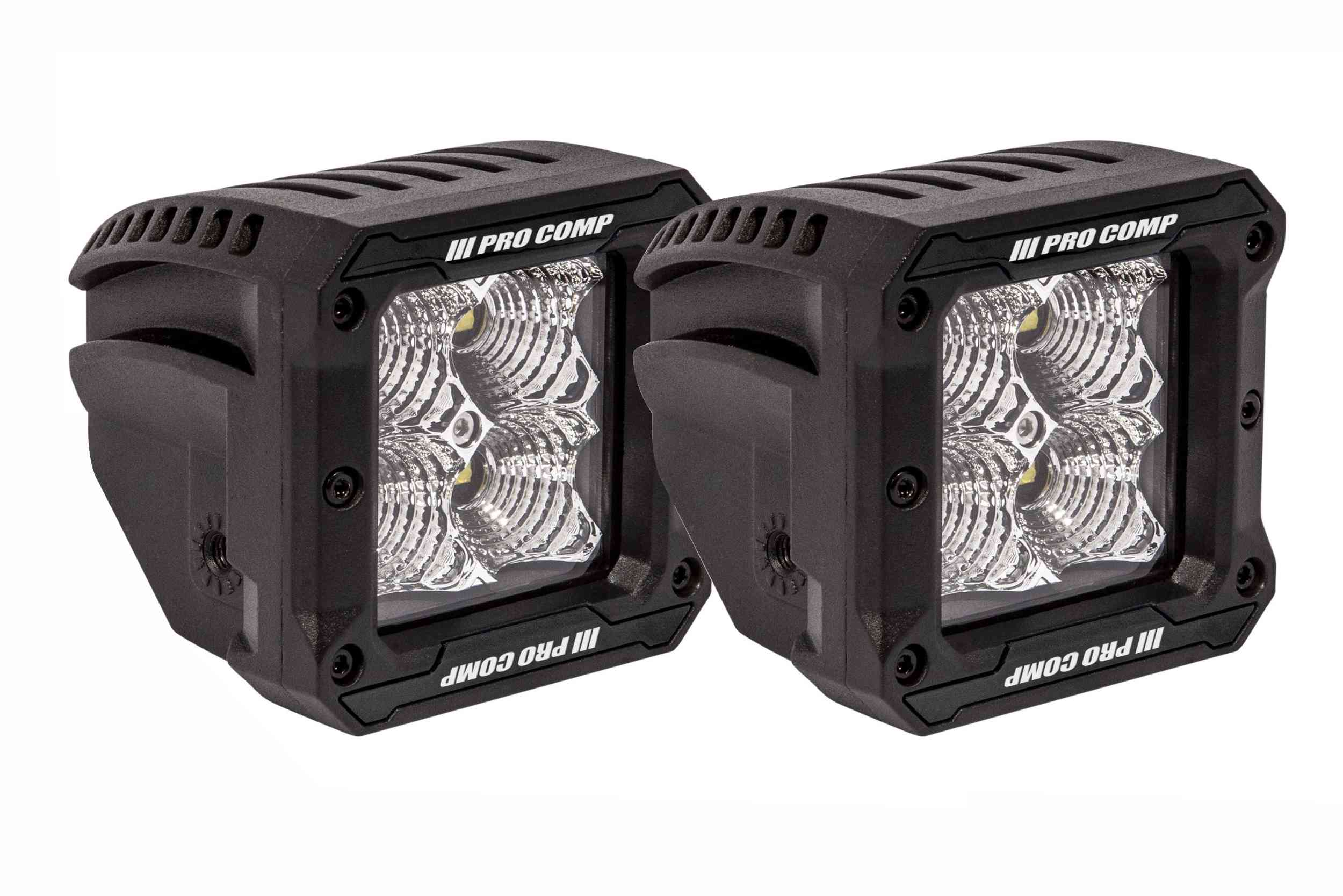 Pro Comp Gen 3 Pods: 2x2 Square / 20W / White / Flood Beam - product image 1