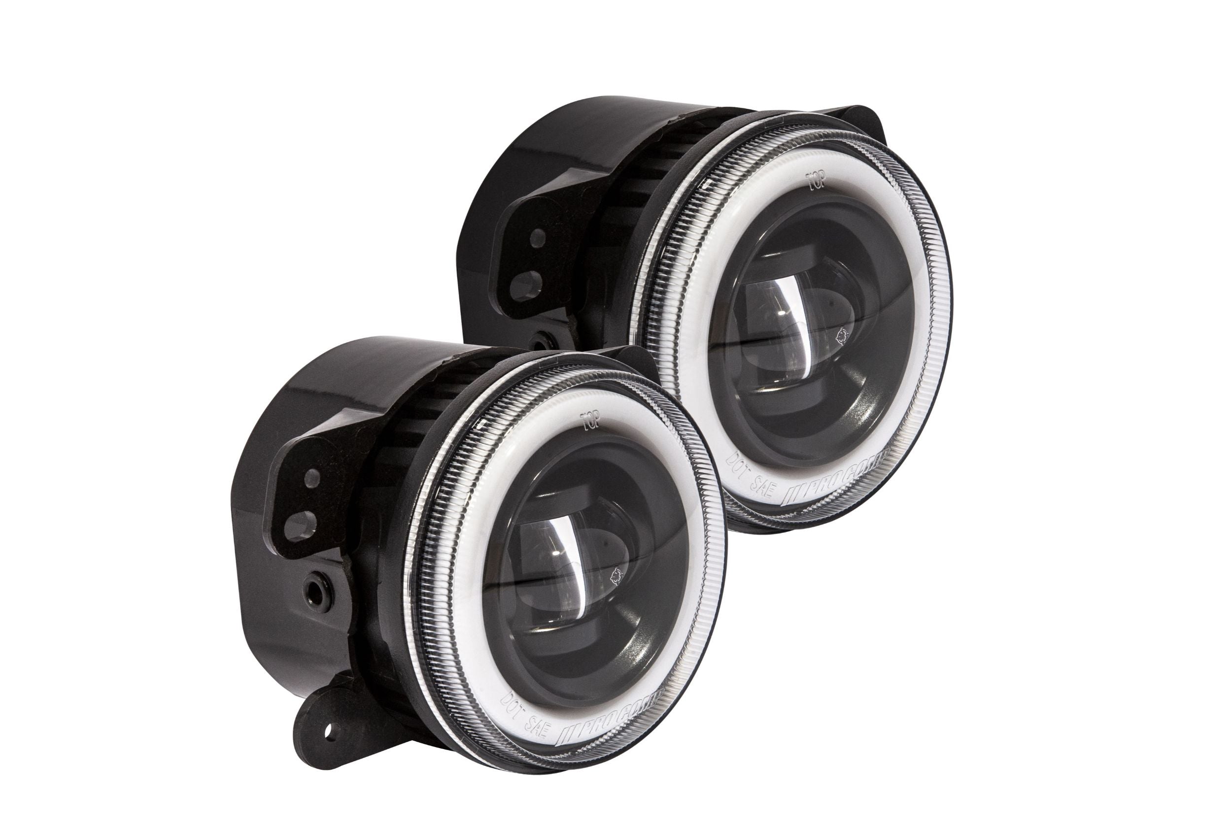 Pro Comp Jeep Fog Lights: Wide Fog Beam (White) (07-18 JK) - product image 1