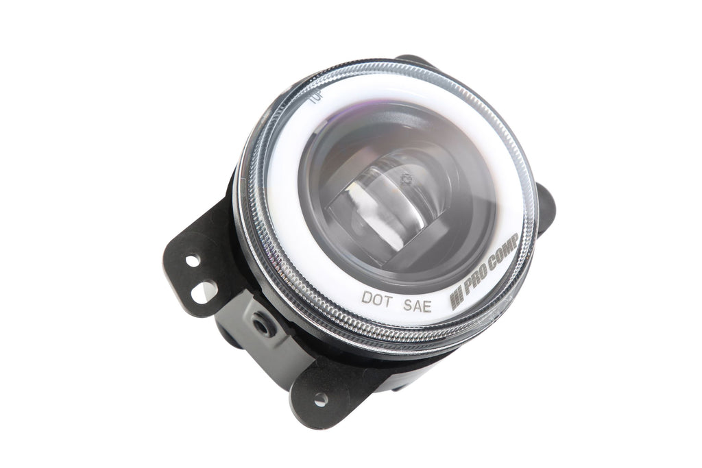 Pro Comp Jeep Fog Lights: Wide Fog Beam (White) (07-18 JK) - product image 5