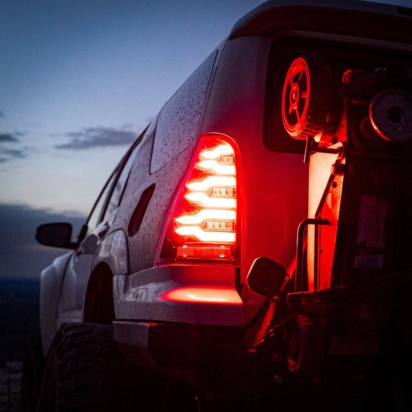 AlphaRex (LUXX-Series) 2003-2009 Toyota 4Runner LED Tail Lights - Black-Red - product image 3