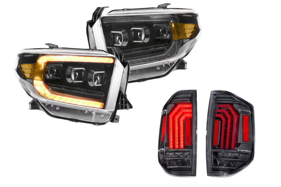 14-21 Tundra Amber DRL Heads and Clear Tails OEM LED - product image 1