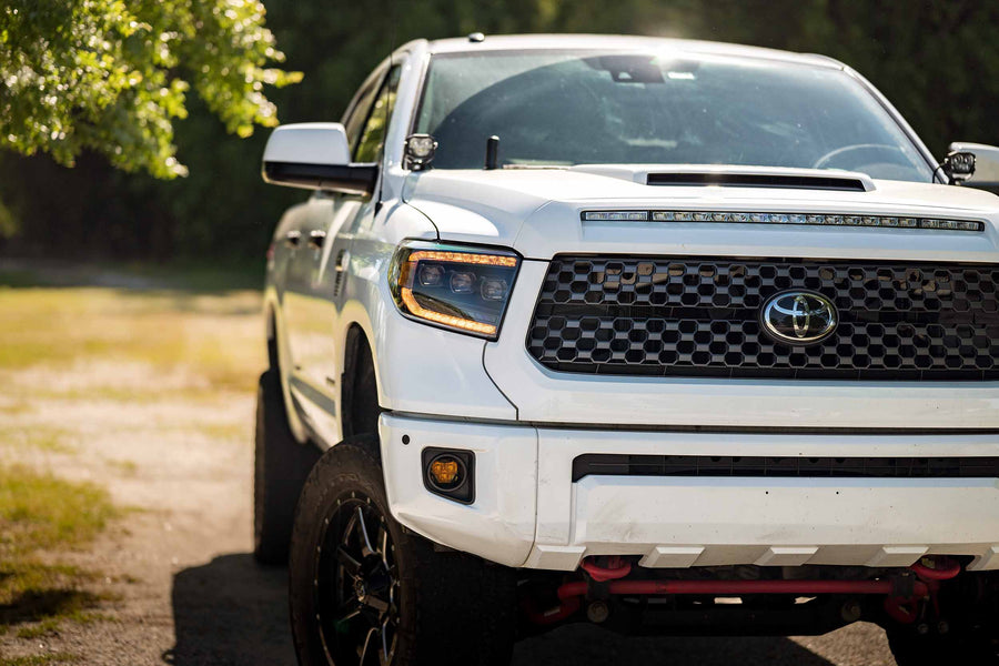 14-21 Tundra Amber DRL Heads and Clear Tails OEM LED - product image 2