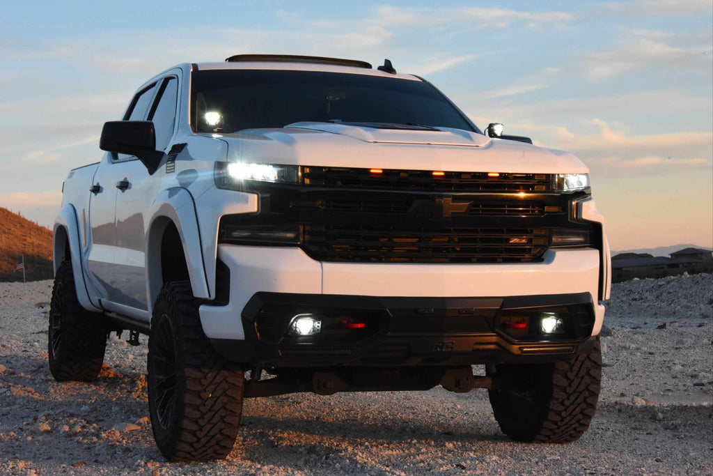 19-21 Silverado 1500 / 20-23 Silverado HD 4Banger Fog Light Kit: HXB Yellow - product image 5