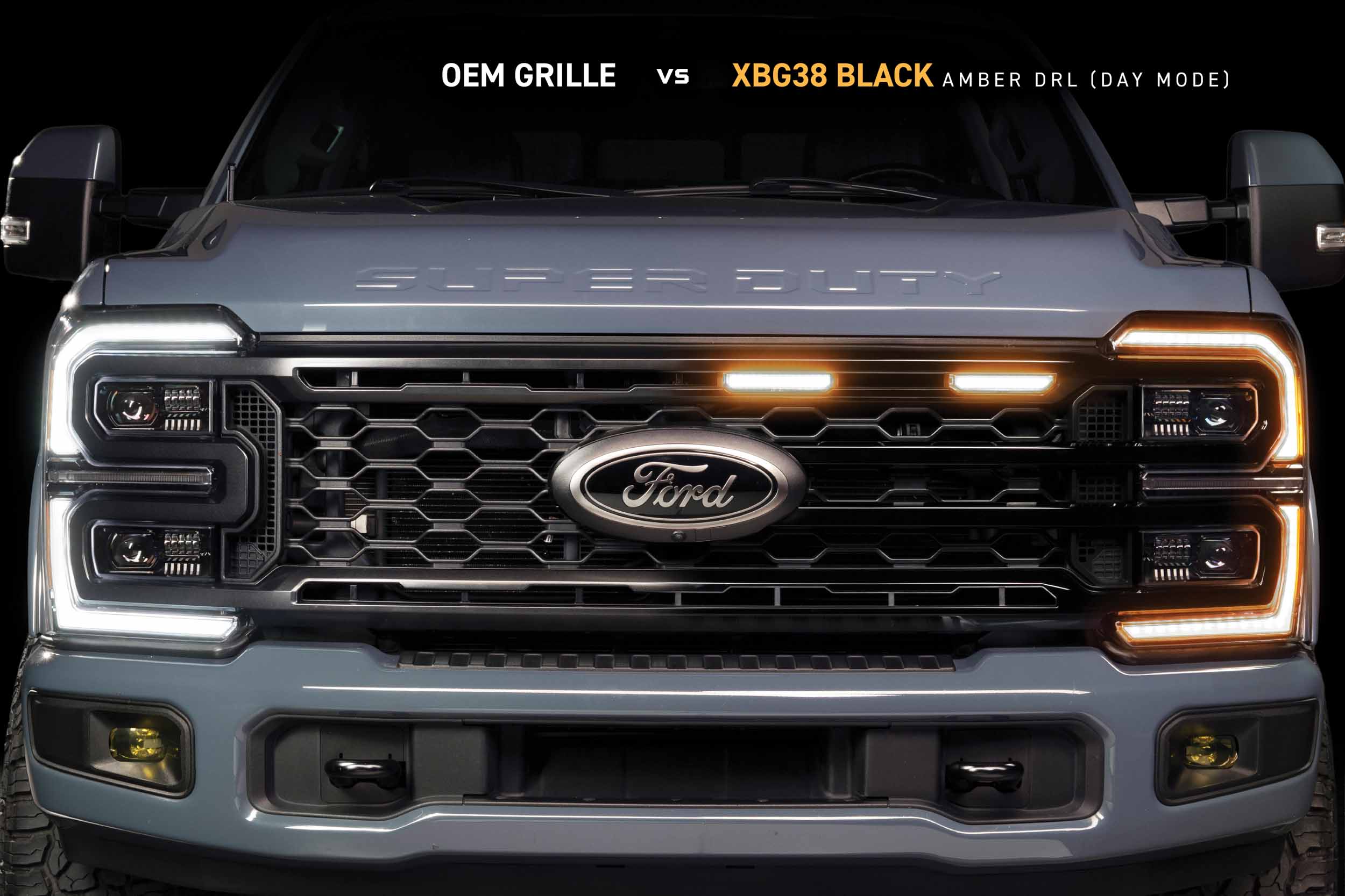 XBG LED Grille: 23-27 Super Duty (Black / Each) - product image 3