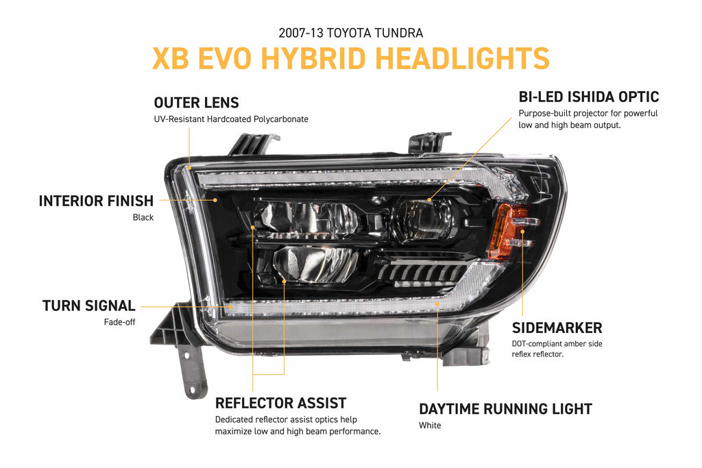 XB Evo Hybrid Headlights: 07-13 Tundra / 08-17 Sequoia (Set) - product image 4
