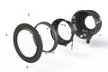 7in Headlight Adapters: Jeep JL / JT (Set) - product image 1