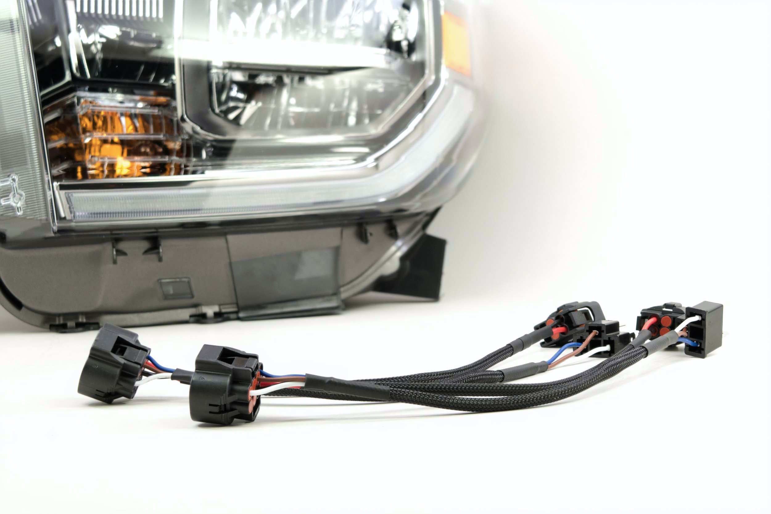 Conversion Harness for Halogen Tundra with LED DRL (Convert to OEM LED Headlights) - product image 6