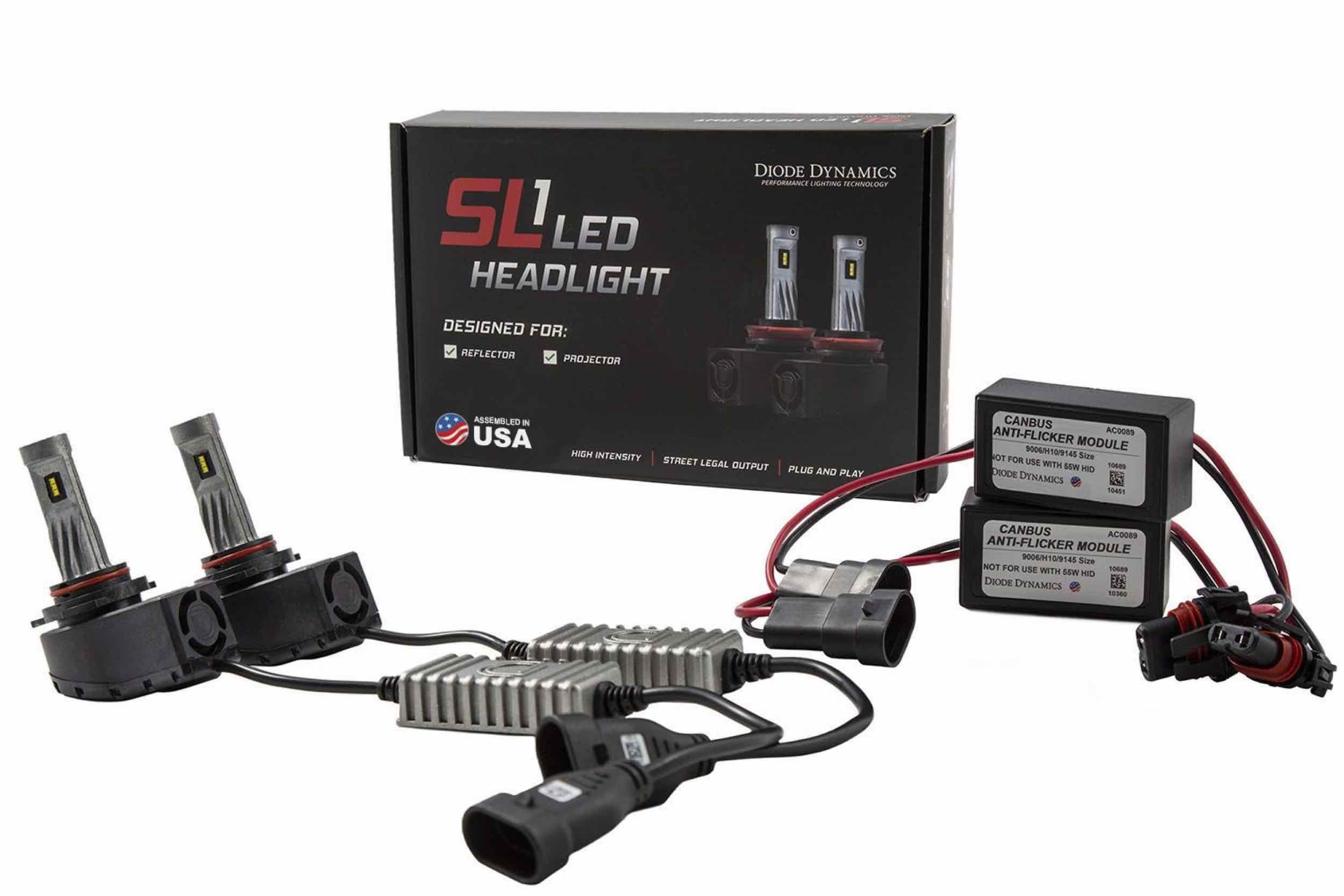 DD SLF LED Fog Light Bulbs: (Set / Cool White / H10) - product image 2