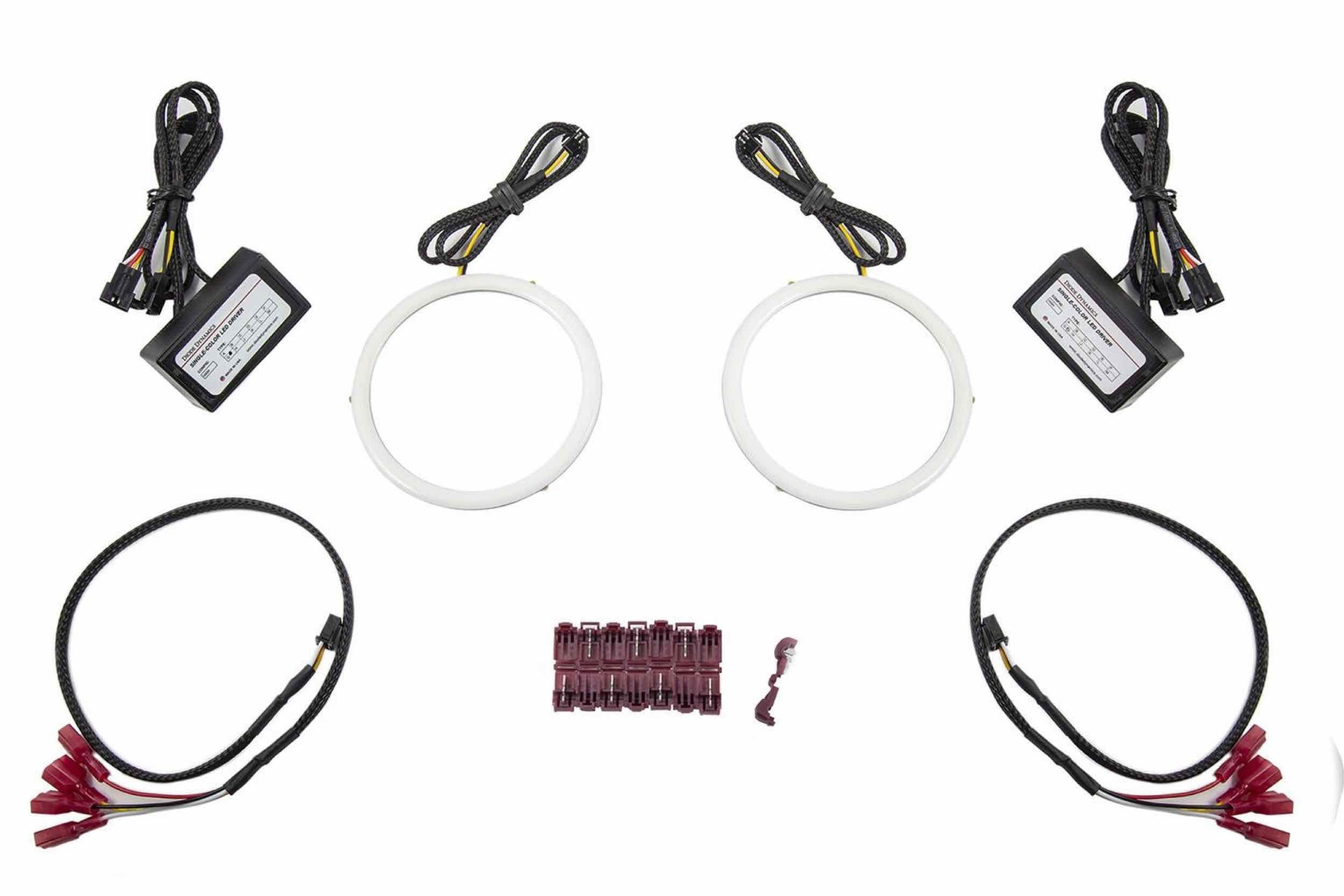 DD HD LED Halos: Set (100mm / Amber) - product image 1