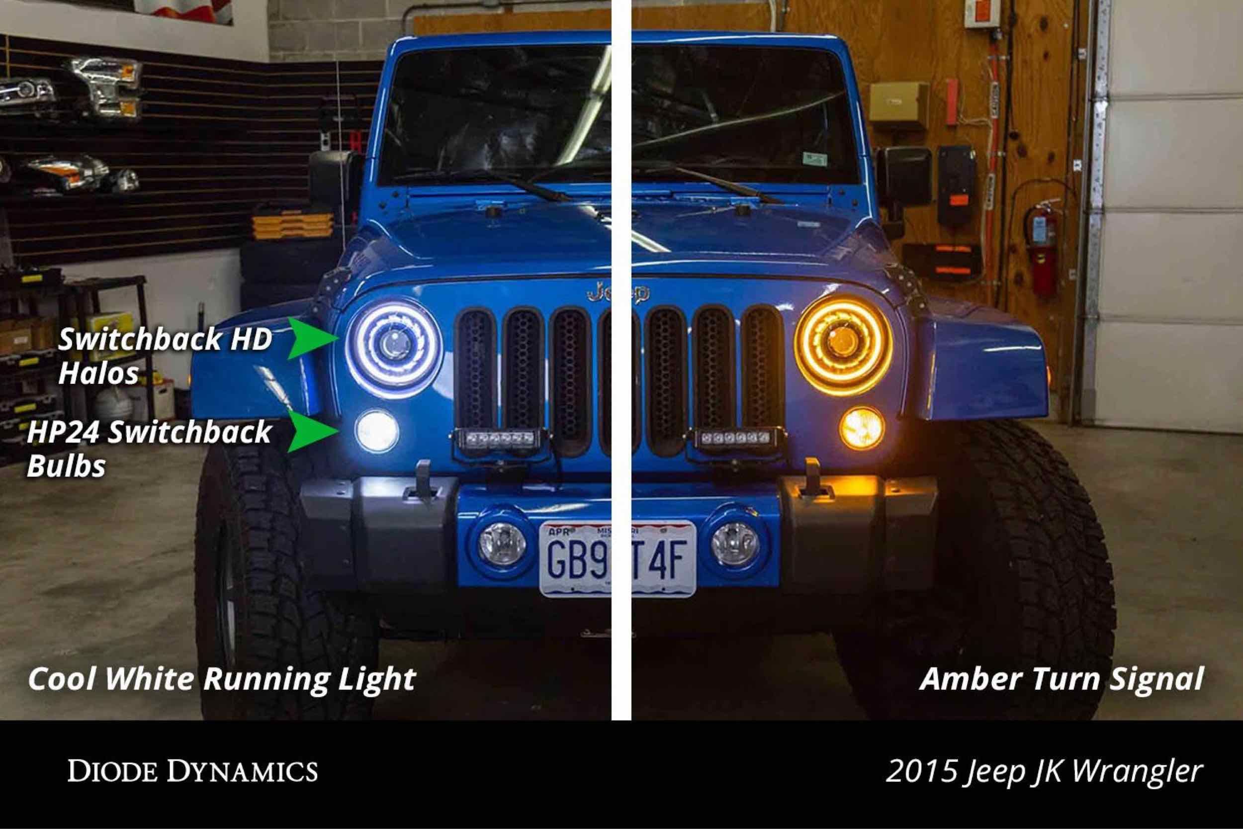 DD HD LED Halos: Set (100mm / White-Amber Switchback) - product image 3