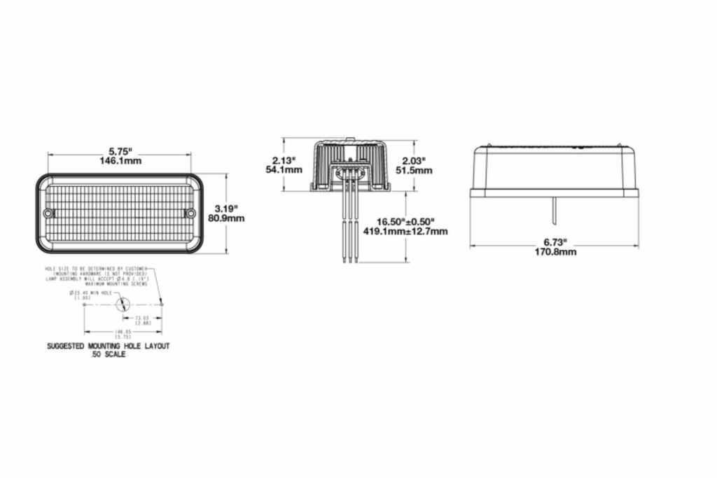 JW Speaker: 270ST-12V LED (Each / Amber / Front-Signal / 18in Wiring) - product image 4