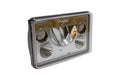 Vision X LED Headlights: (Each / 4x6in Rectangle / Black / Amber Halo) - product image 1