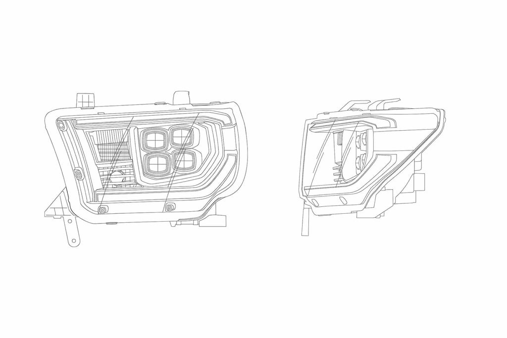 ARex Nova LED Headlights: Toyota Tundra (07-13) - Alpha-Black w/ Adj (Set) - product image 6