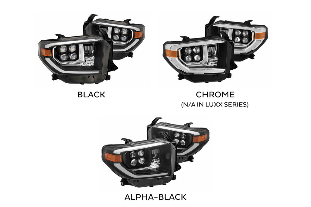 ARex Nova LED Headlights: Toyota Tundra (14-20) - Matte Black / Chrome (Set) - product image 2