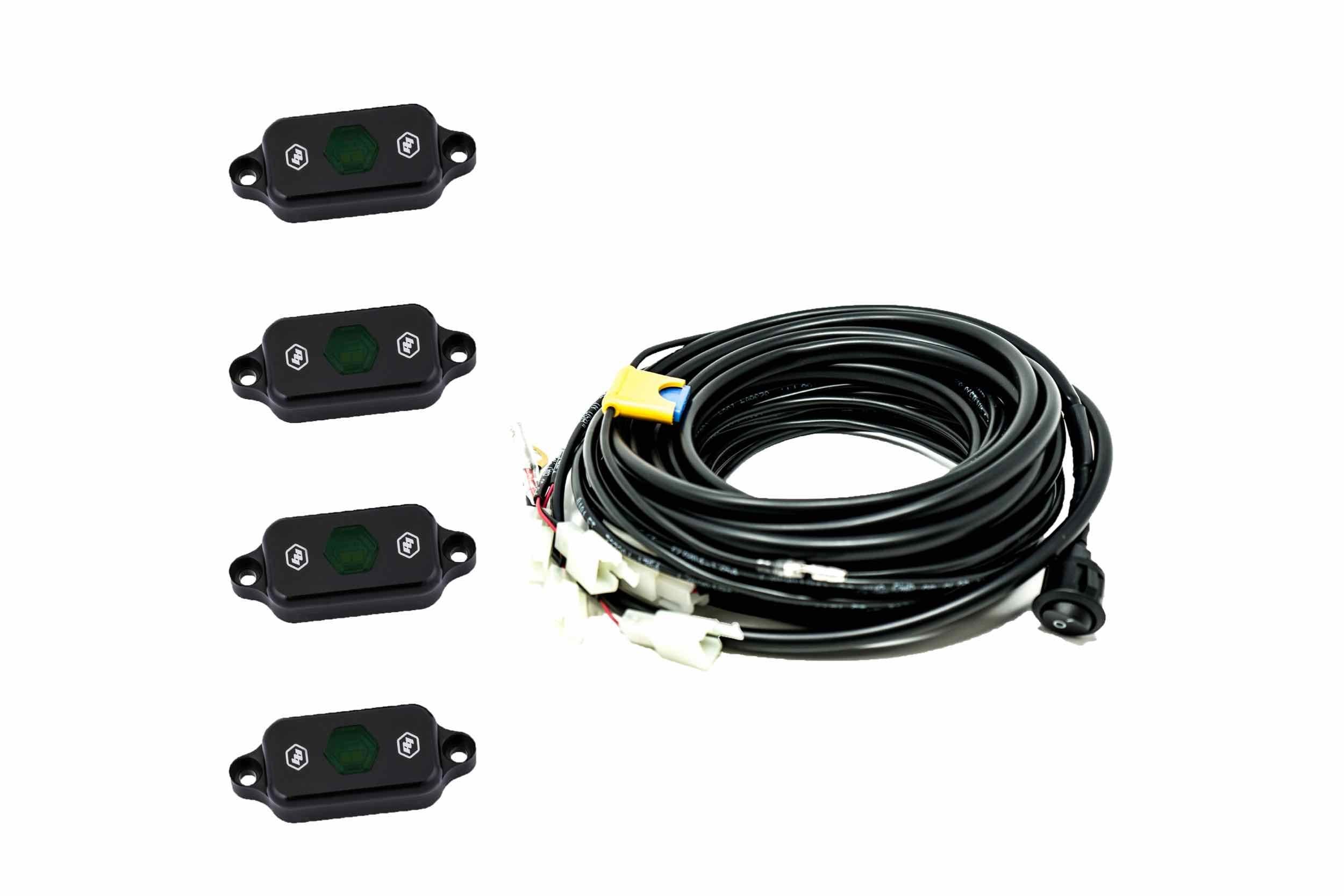 BD LED Rock Light System: (4 pcs / Green) - product image 1