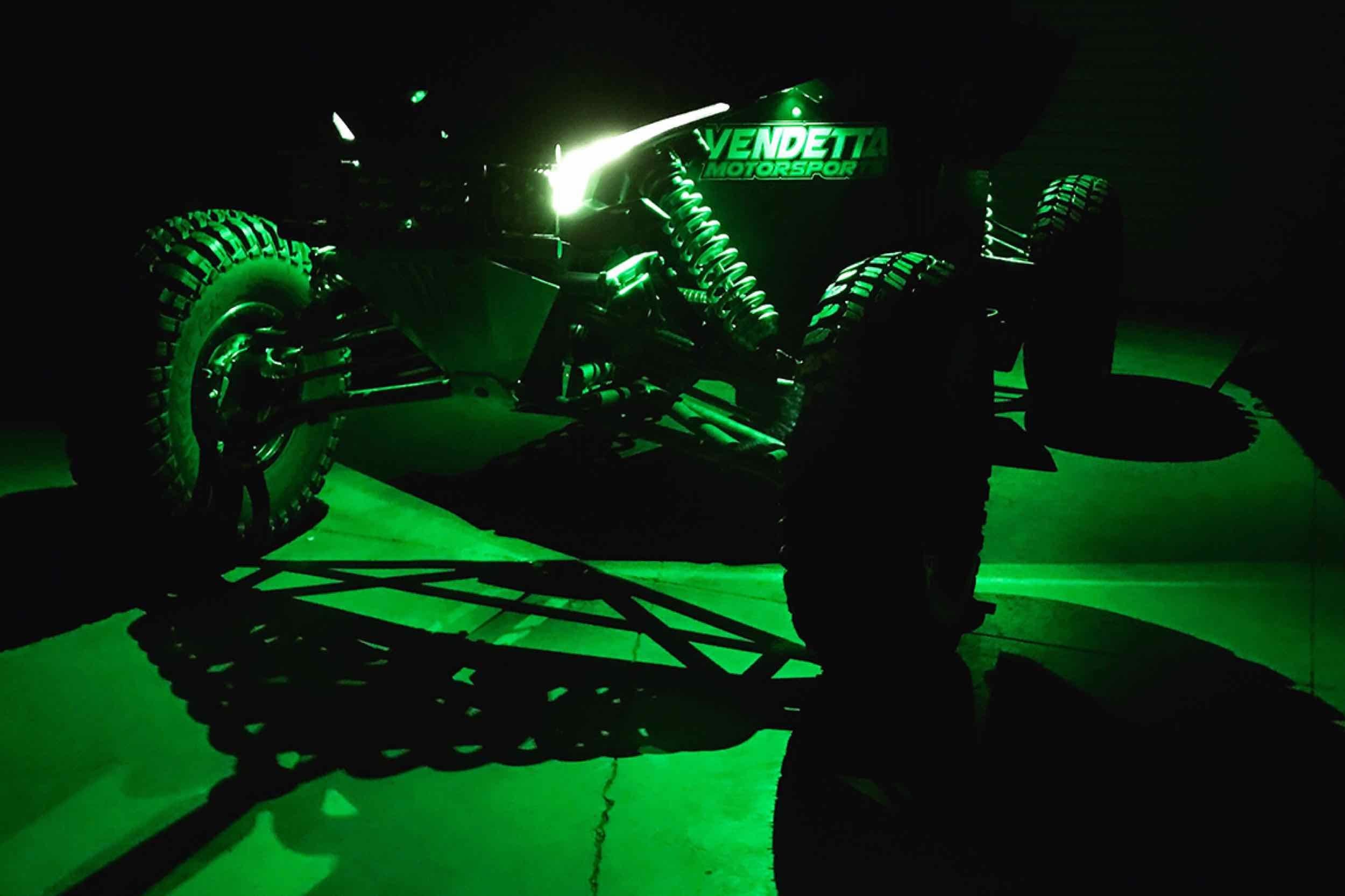 BD LED Rock Light System: (4 pcs / Green) - product image 3