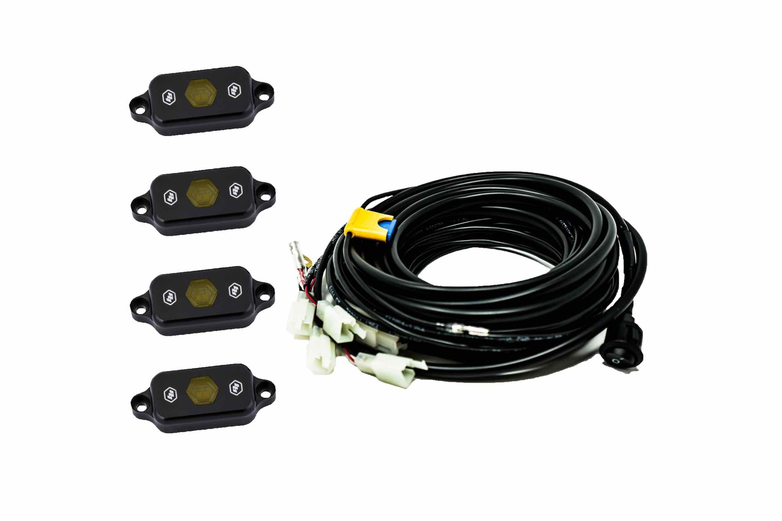 BD LED Rock Light System: (4 pcs / Amber) - product image 1