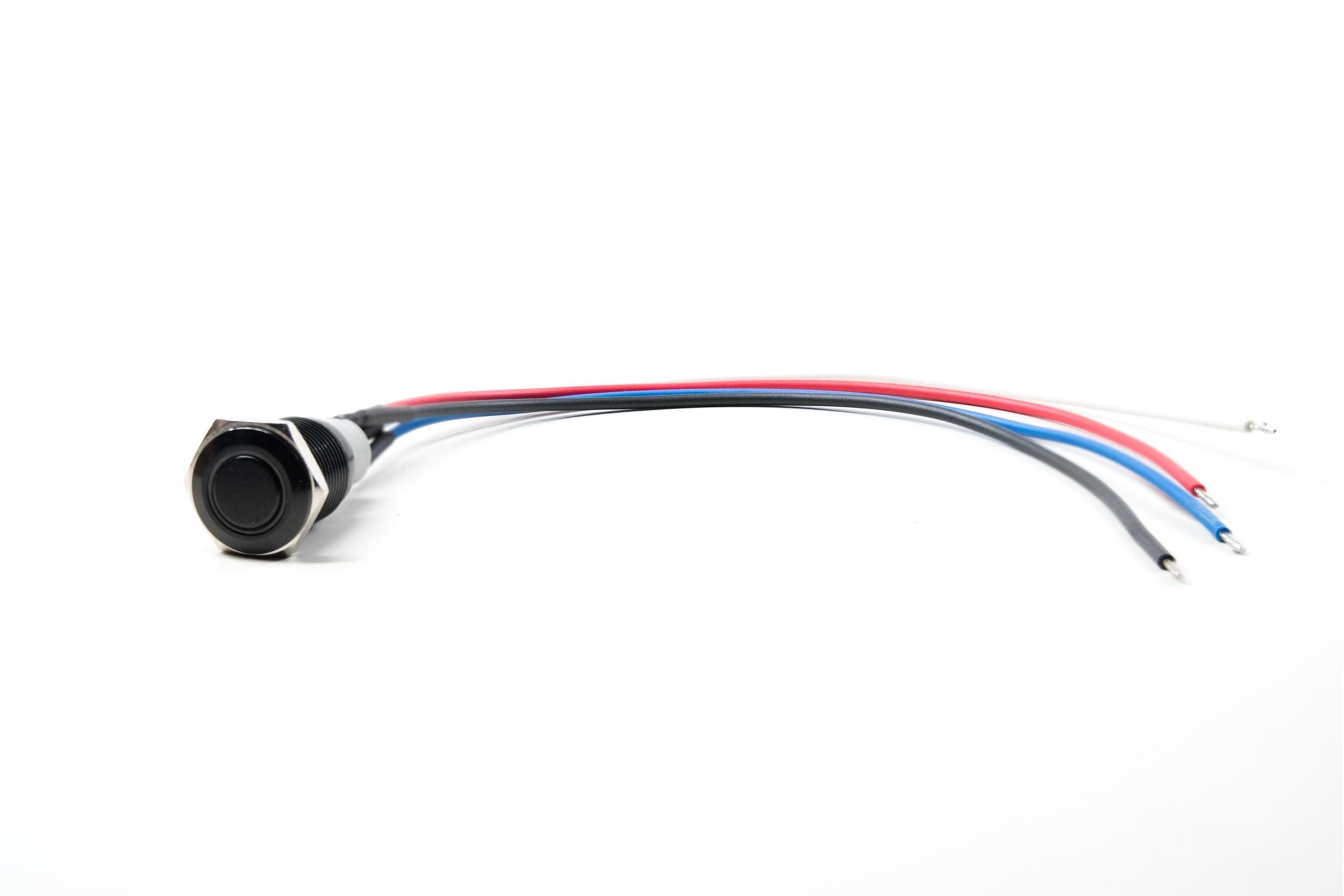Switch: GTR Halo (Black/Momentary/Red LED) - product image 3