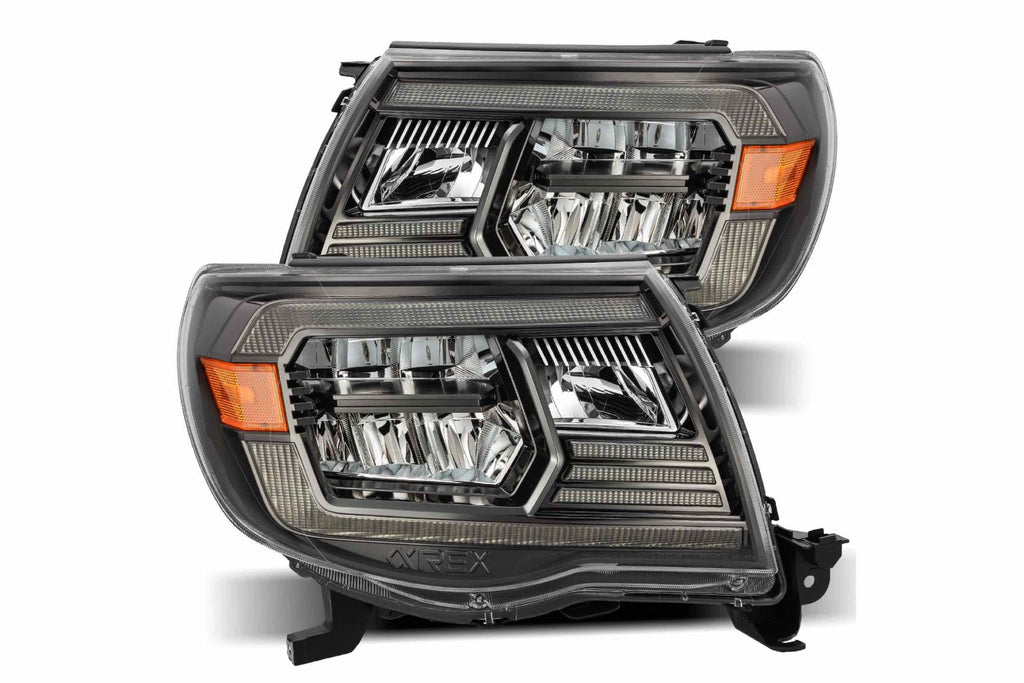 ARex Luxx LED Headlights: Toyota Tacoma (05-11) - Black (Reflector / Set) - product image 3