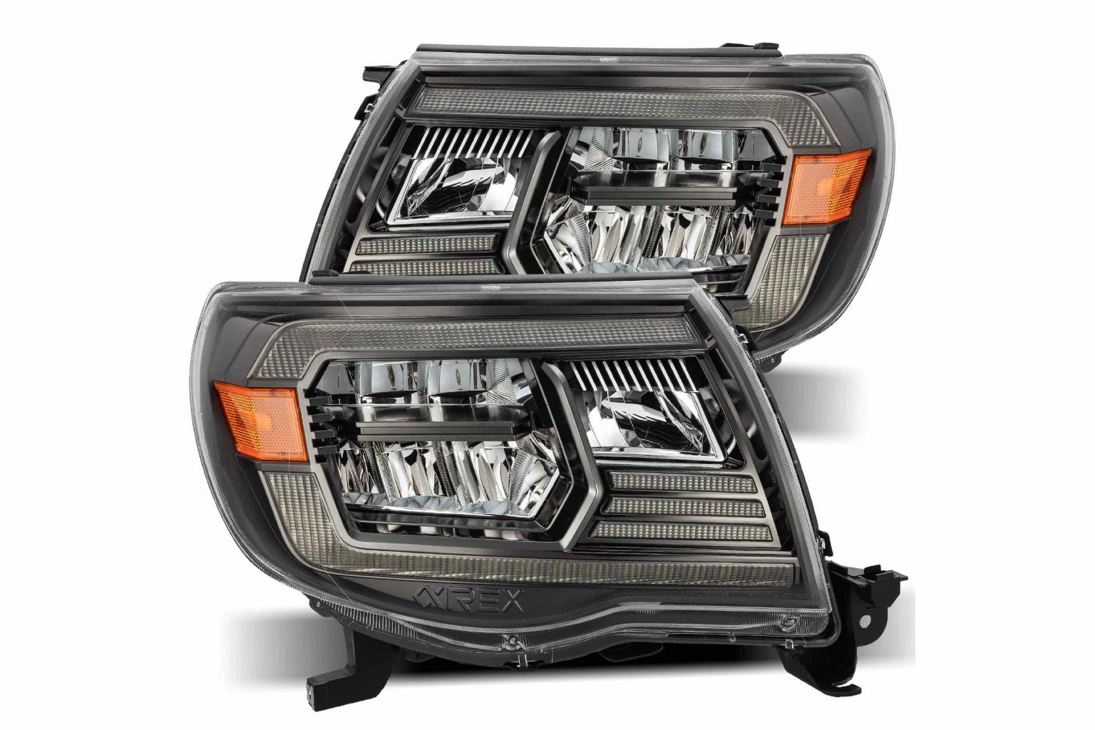 ARex Luxx LED Headlights: Toyota Tacoma (05-11) - Black (Reflector / Set) - product image 3