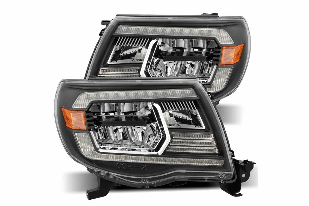 ARex Luxx LED Headlights: Toyota Tacoma (05-11) - Black (Reflector / Set) - product image 4