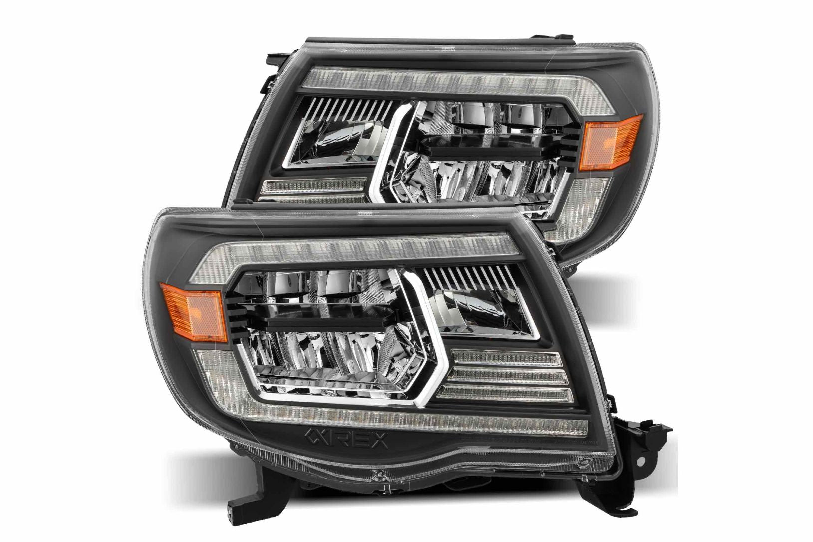 ARex Luxx LED Headlights: Toyota Tacoma (05-11) - Black (Reflector / Set) - product image 4