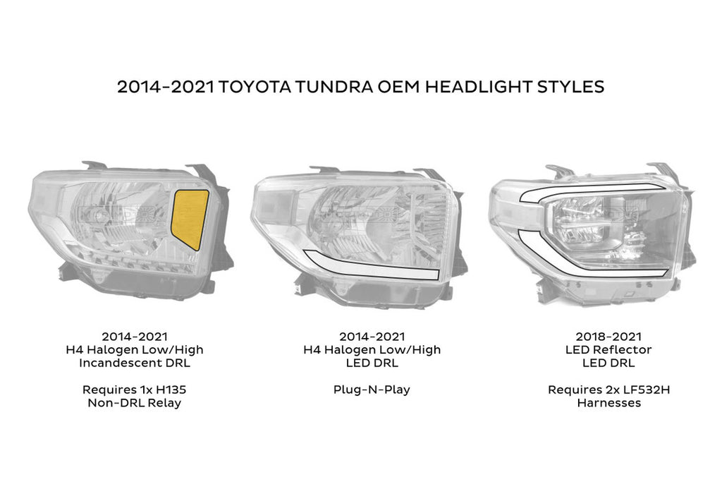 XB LED Headlights: Toyota Tundra (14-21 / Amber DRL / Set) - product image 6