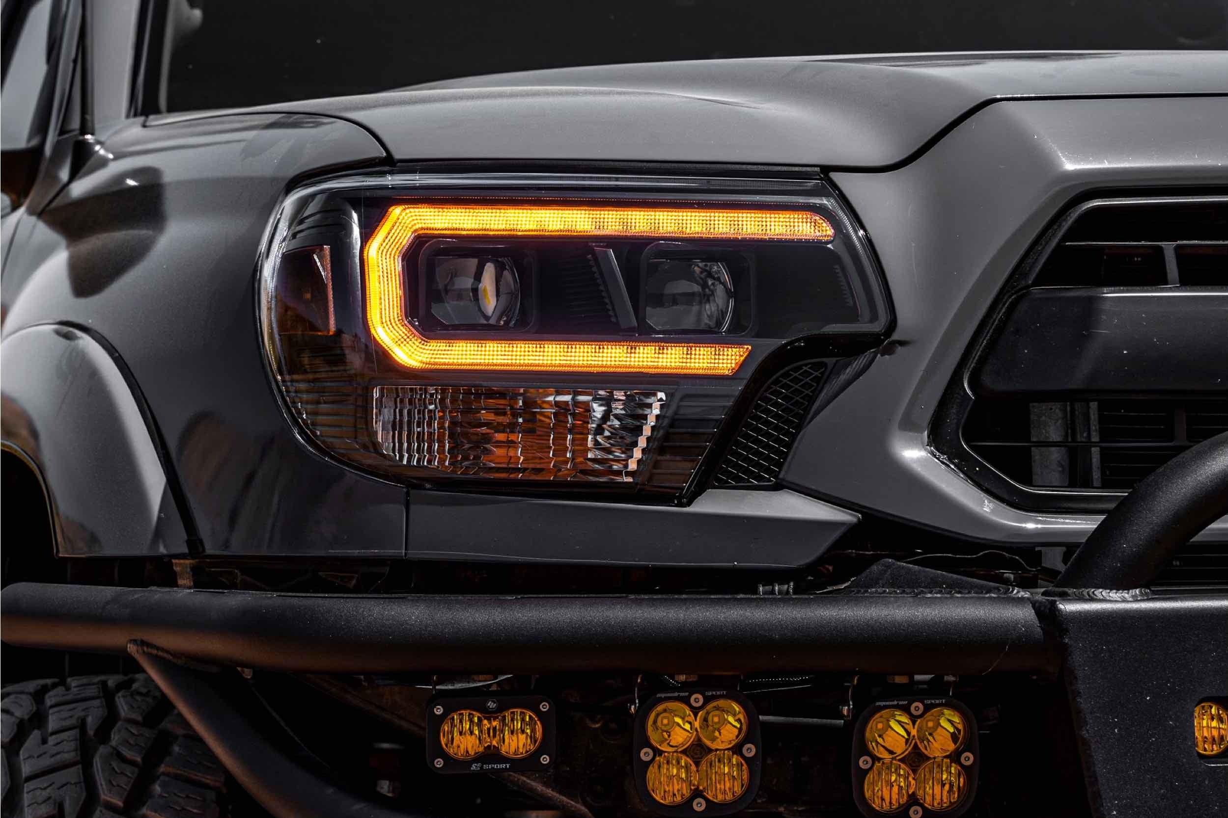 XB Hybrid LED Headlights: Toyota Tacoma (12-15 / Amber DRL / Set) - product image 7