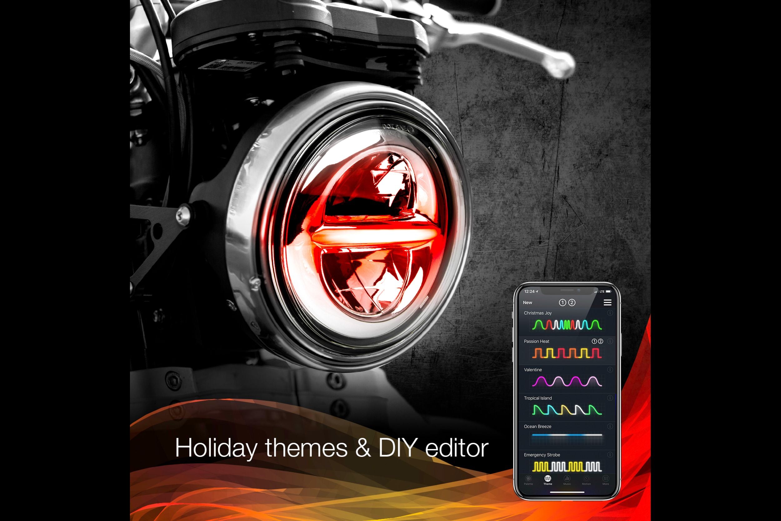 XKChrome RGB LED 5.75in Headlight Kit: Chrome w/o Controller - product image 4