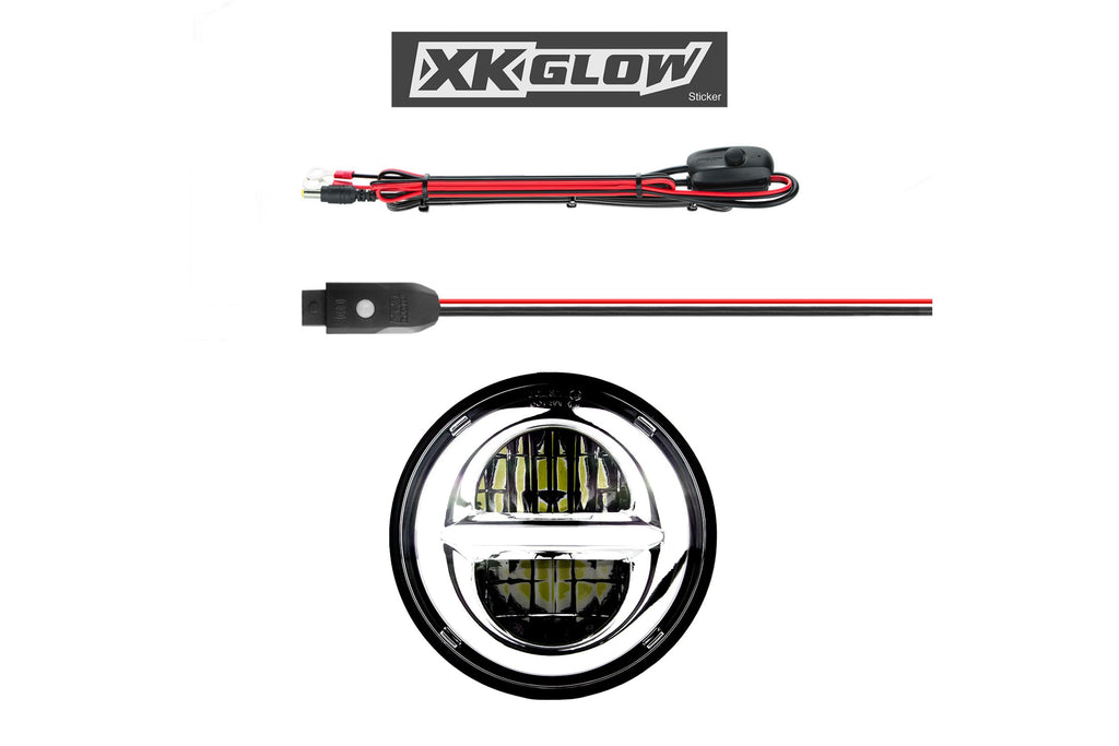 XKChrome RGB LED 5.75in Headlight Kit: Chrome w/o Controller - product image 7