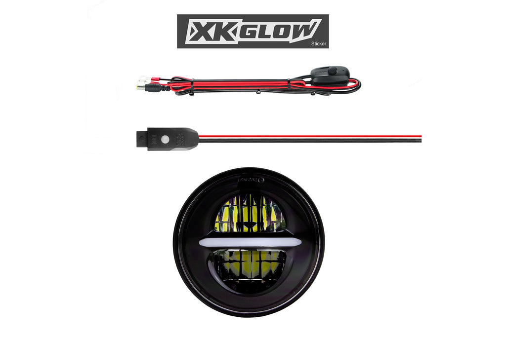 XKChrome RGB LED 5.75in Headlight Kit: Black w/ Controller - product image 8