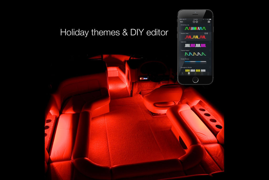 XKChrome RGB LED Boat Accent Light Kit: 6x 36in, 6x 9in Strips - product image 6