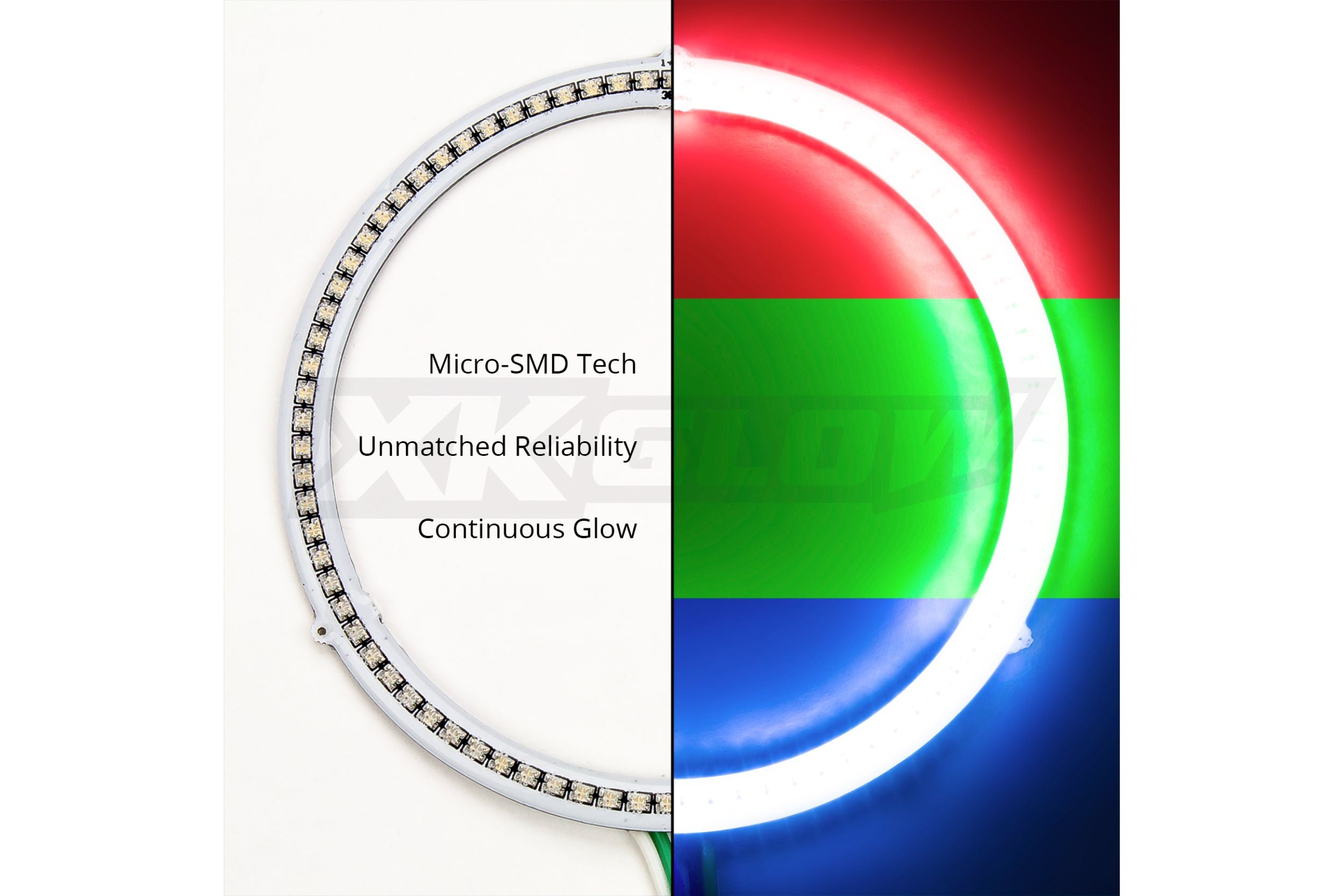 XKChrome RGB LED Halo Kit: 120mm (w/ Controller) (Pair) - product image 4