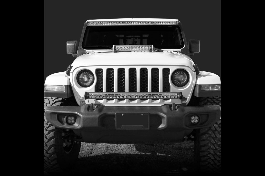 XKGlow Light Bar Bracket Kit: Jeep JL/JT / Ditch Light / 50-52in - product image 1