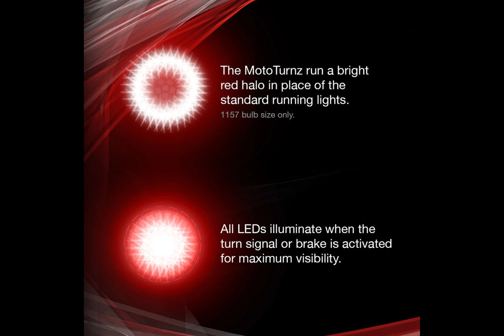 XKGlow Motorcycle Turn Signal Kit: Front / Bullet / Clear - product image 3