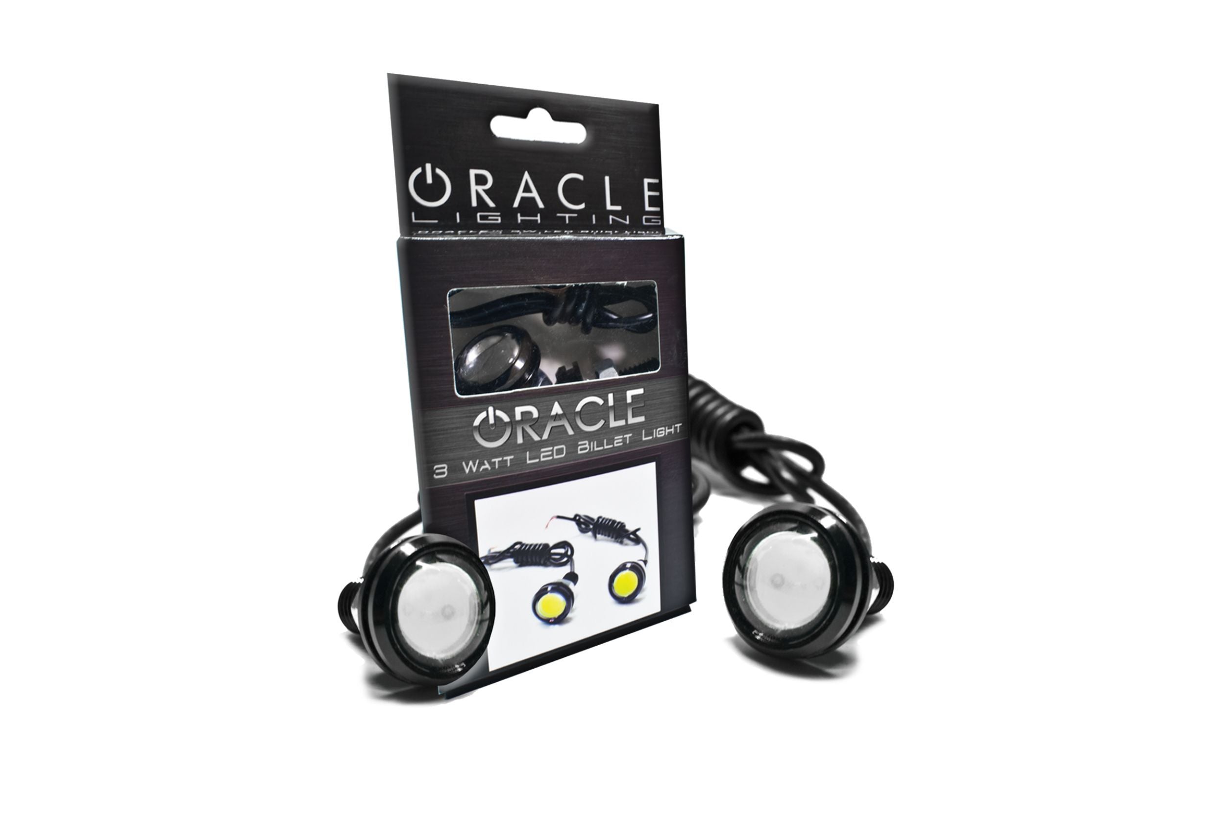 Oracle COB LED DRL Pods: Green (Pair) - product image 1