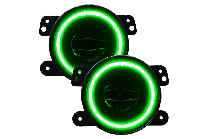 Oracle High Performance LED Halo Fogs: Wrangler JL/JK/JT (Green) - product image 1