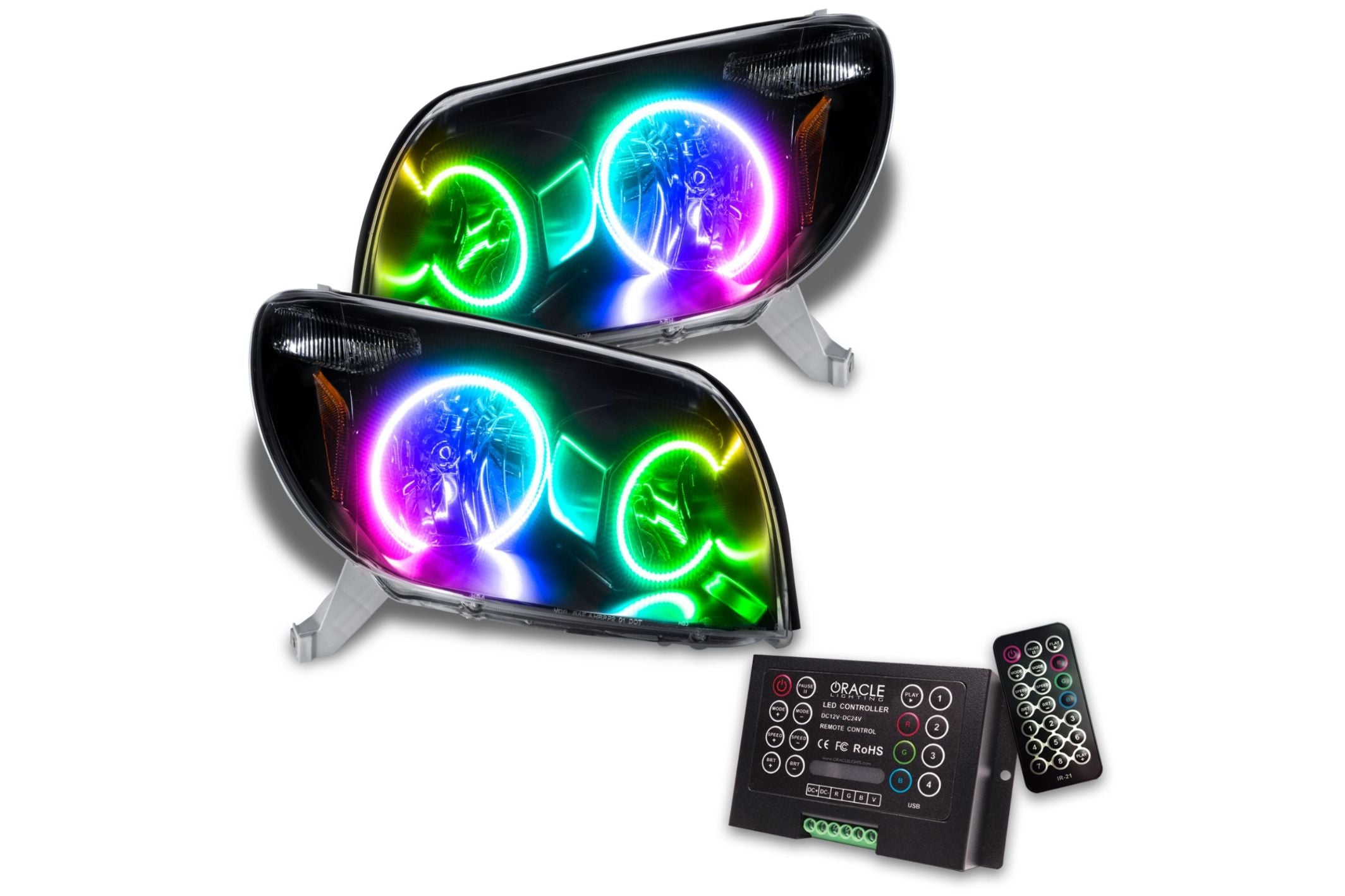Oracle LED Halo Headlights: 03-05 Toyota 4Runner (ColorShift RGB / 2.0 Controller) - product image 1