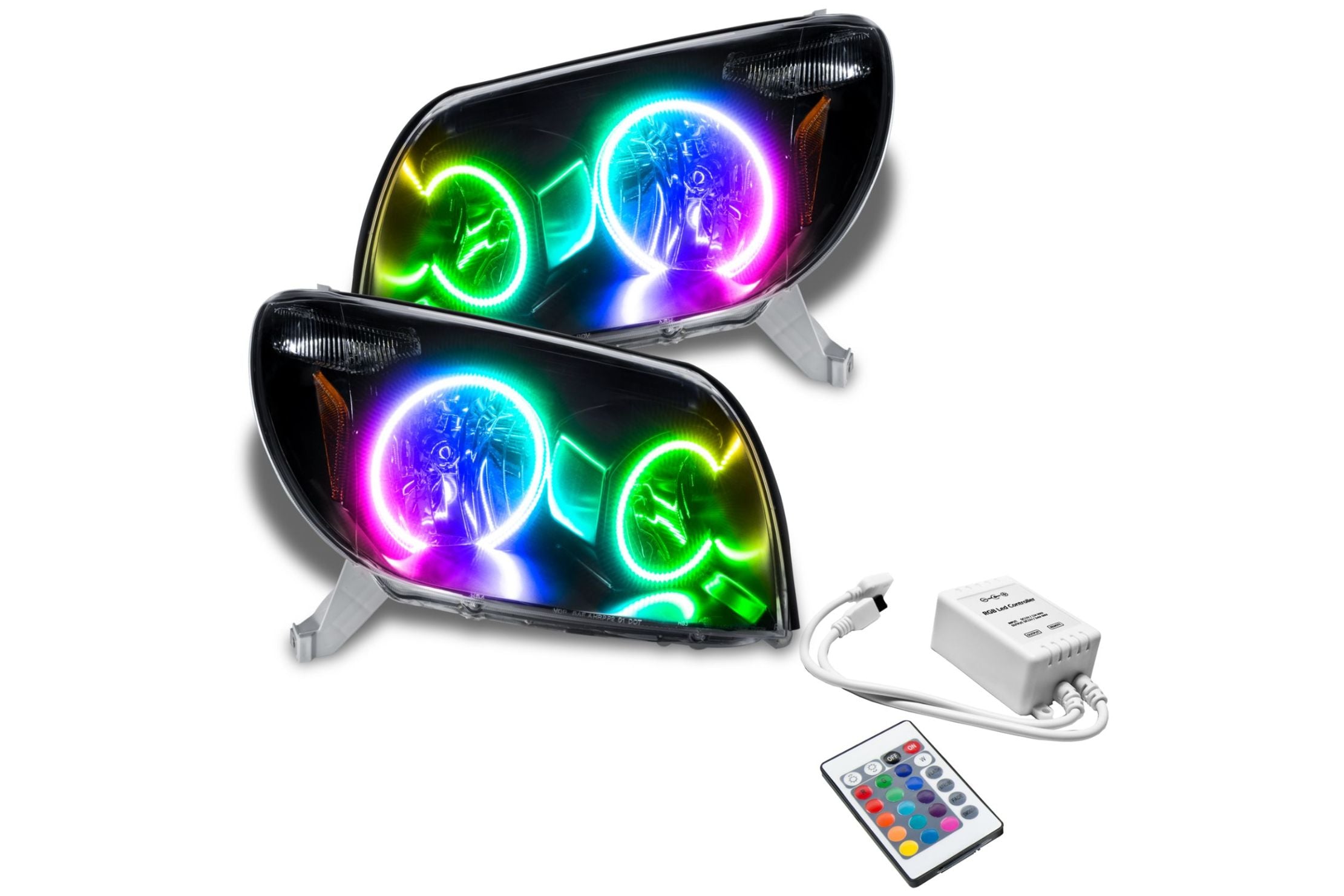 Oracle LED Halo Headlights: 03-05 Toyota 4Runner (ColorShift RGB / Simple Controller) - product image 1