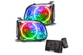 Oracle LED Halo Headlights: 05-06 Toyota Tundra w/ Double Cab (ColorShift RGB / 2.0 Controller) - product image 1