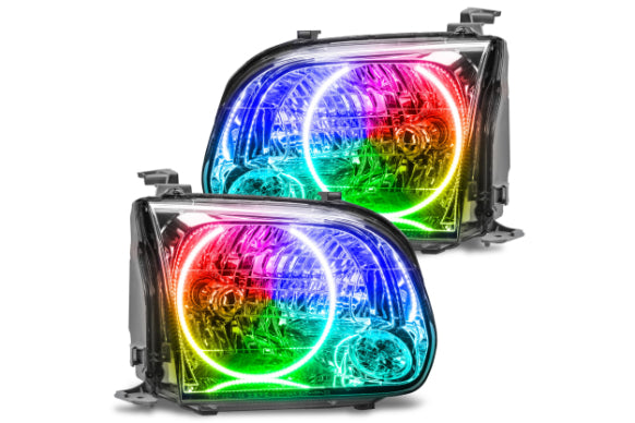 Oracle LED Halo Headlights: 05-06 Toyota Tundra w/ Double Cab (ColorShift RGB / BC1 Controller) - product image 1